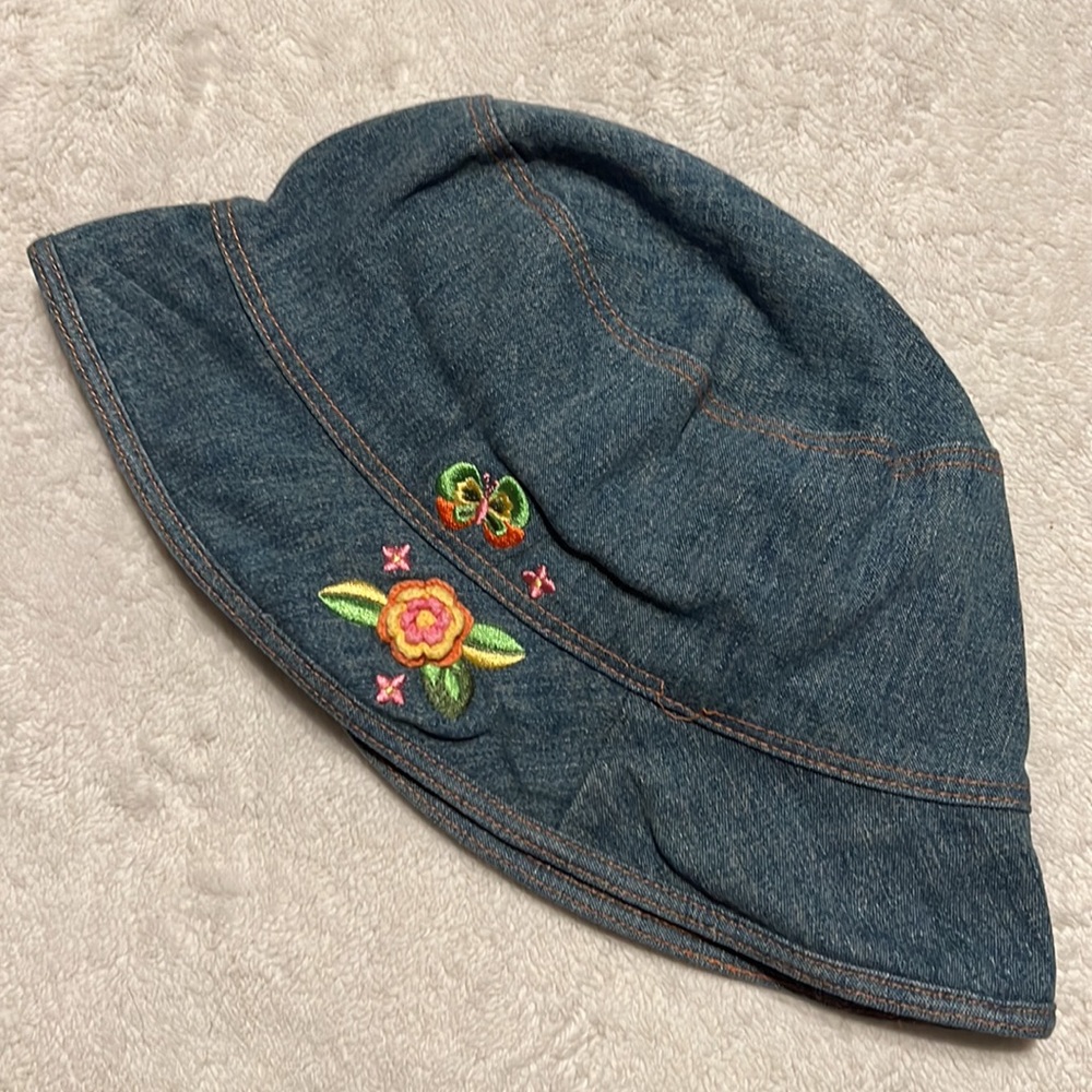 The Children’s Place Jean Hat | Darling Embroidery 🌸🦋 | Size 7-8
